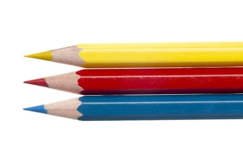 Horizontal colored pencil Stock Photos