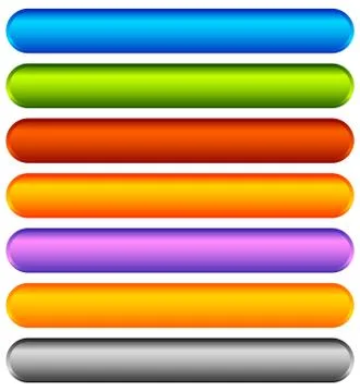Horizontal colorful banner, button backgrounds. Set of vivid web or print but Ilustración de archivo