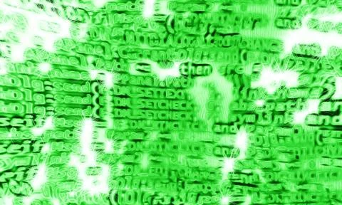 Horizontal computer code Stock-Illustration