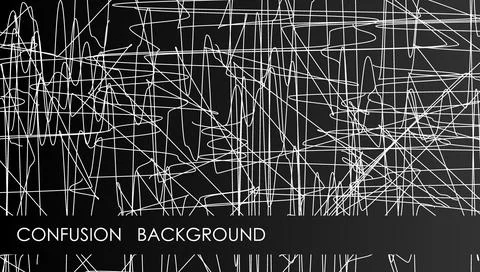 Horizontal confused lines abstract background with Stock Illustration
