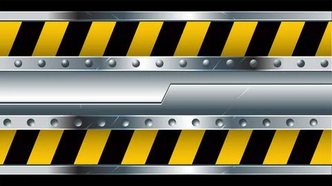 Horizontal Construction Gate Element, Game, Opening, Animation Stock Illustration