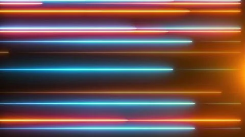Horizontal creeping lines abstract background. Geometric straight shape 3d... Foto stock