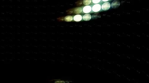 Horizontal Cyan Light Beam Pulse Sci Fi Laser Scanner Video stock 339289011