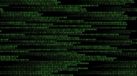 Horizontal data flow Stock Illustration