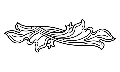 Horizontal design element leaf monogram vector illustration Stock Illustration