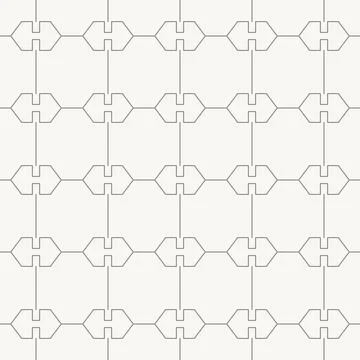 Horizontal directional connector pattern seamless in minimal line design Stock Illustration