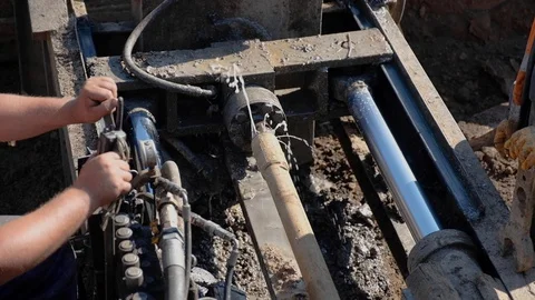 Horizontal Directional Drill Video stock 128413773