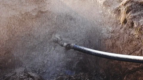 Horizontal Directional Drill Stock Footage 128413963