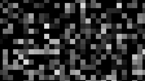 Horizontal distortion of broken video image on black background Stock Footage 121241990