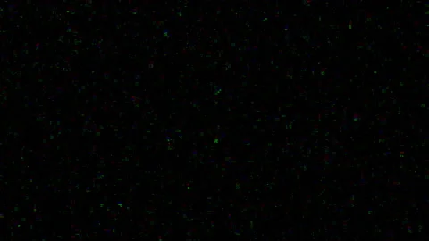 Horizontal distortion of broken video image on black background Stock Footage 157445641