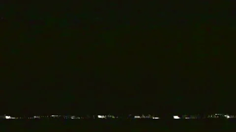 Horizontal distortion of the broken video image on black background, VHS effect Stock Footage 192224010