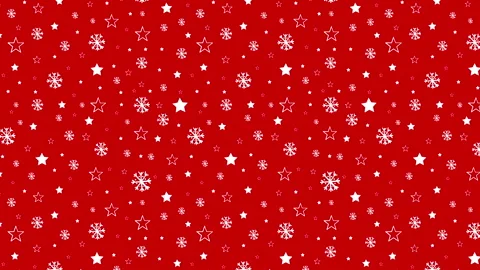 Horizontal doodle snow stars pattern Stock Footage 246832666