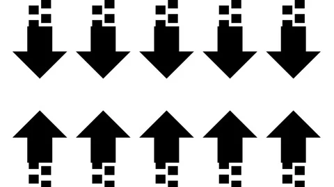 Horizontal dotted upward arrow icon animation isolated on white background Stock-Footage 339168783