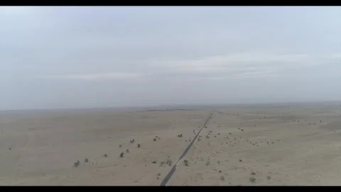 Horizontal drone video of Barren Land (RAW, unedited) Stock Footage 324940973