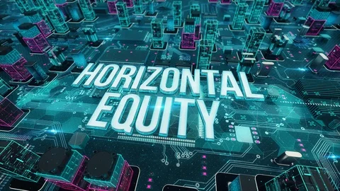 Horizontal Equity digital technology hi-tech concept Video stock 109458992