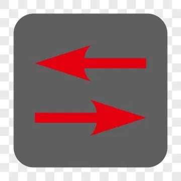 Horizontal Exchange Arrows Interface Toolbar Button Stock Illustration