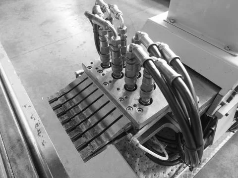 Horizontal expander detail Stock Photos