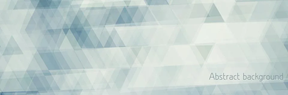 Horizontal faded banner pattern with triangles Illustrazione stock