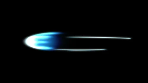 Horizontal fast moving bundle of energy. Animation of glowing speed lines Stock-Footage 327681091