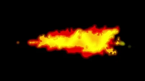 Horizontal Fire Blast Stock Footage 335633055