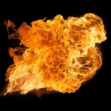 Horizontal Fireball 写真素材