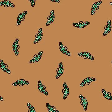 Horizontal flower arrangement vector seamless pattern Stock Illustration
