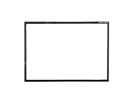Horizontal frame centered with empty interior space inside. Clean border Stock Photos
