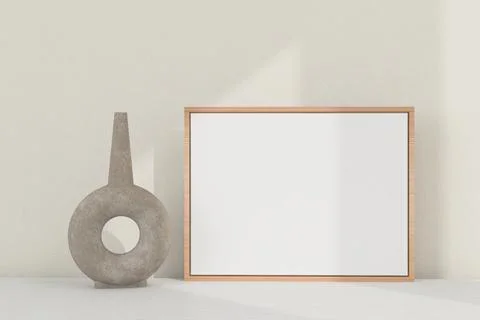 Horizontal frame, table decor. Frame mockup. イラスト素材