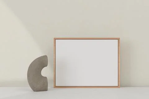 Horizontal frame, table decor. Frame mockup. Stockillustratie