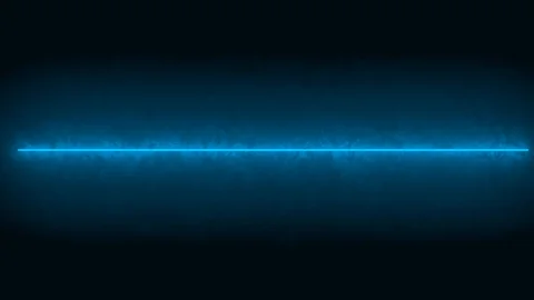 Horizontal glowing line, blue violet neon lights, laser show, night club Stock Footage 128746503