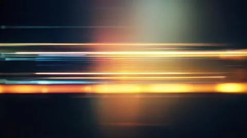 Horizontal Golden Blue Light Trails Background Stock Footage 328293809