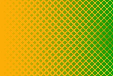 Horizontal gradient halftone background with square. Illustrazione stock