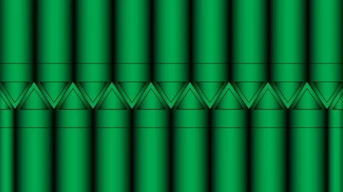 Horizontal green gate animation Stock Footage 254792589