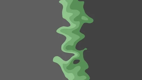 Horizontal green liquid transition from light grey to dark grey Stock Footage 149385257