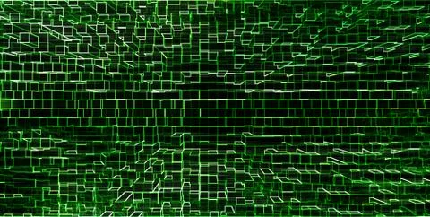 Horizontal green matrix hacker pixel neo business presentation a Stock Illustration