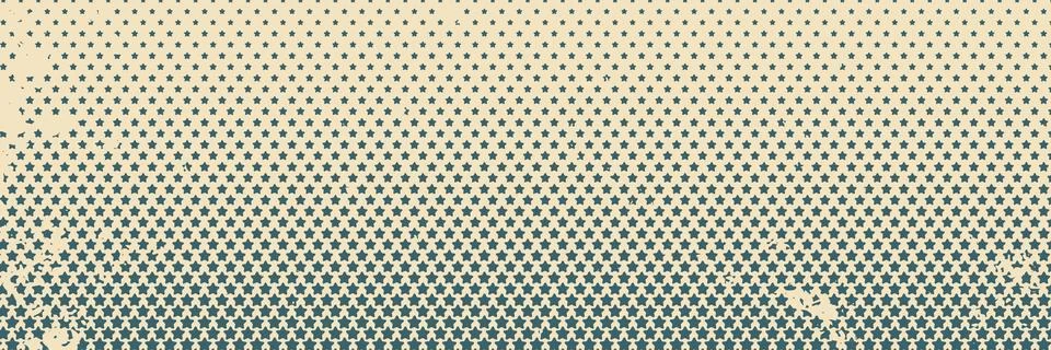 Horizontal  green stars design for patterns and backgrounds, retro vintage ba Stock Illustration