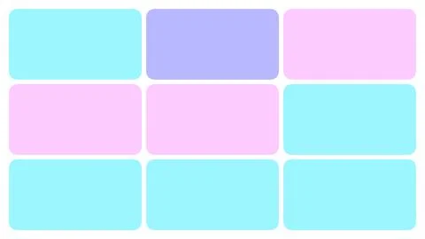 Horizontal grid of rectangles in pastel blue pink and lavender for digital .. Stock Illustration