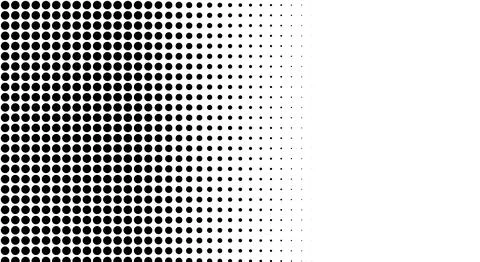 Horizontal Halftone Gradient Dot Design Stock Illustration