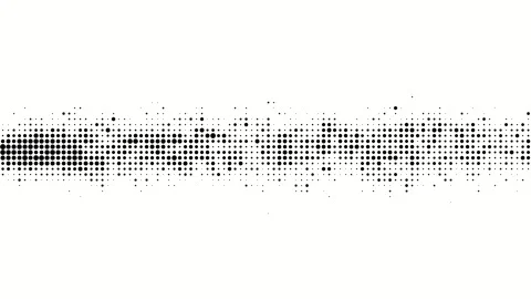Horizontal Halftone Wave Entering from Right Side Stock Footage 309459008
