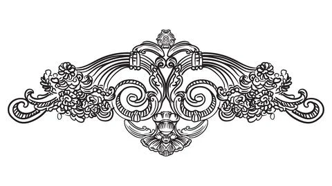 Horizontal hand drawing design element and pattern vector illustration Stock Illustration