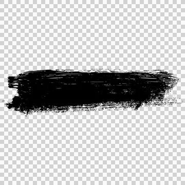 Horizontal hand drawn brush stroke bar Illustrazione stock