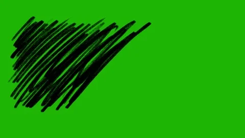 Horizontal Hand-Drawn Scribble Line. Animated Sketch Video stock 320844556
