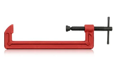 Horizontal hand vise c-clamp Stock Photos