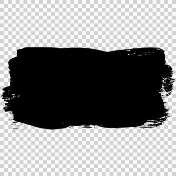 Horizontal ink brush stroke box banner Stock-Illustration