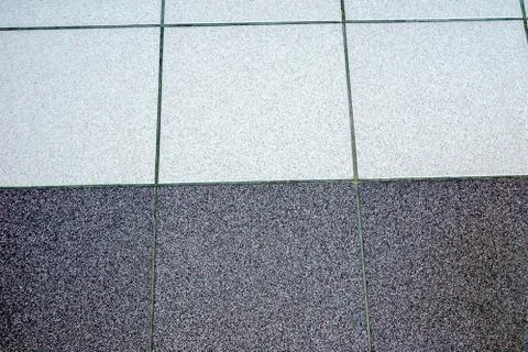 Horizontal joint of two colors of tile Stock Photos