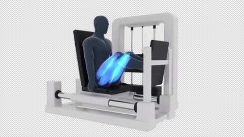 Horizontal Leg Press Workout 스톡 동영상 166111988