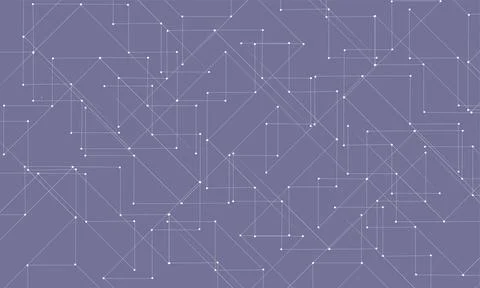 Horizontal lilac background. Geometric network. Vector. Wallpaper Stock Illustration