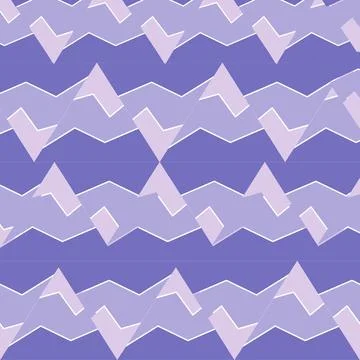 Horizontal lilac stripes and triangles Stock Illustration