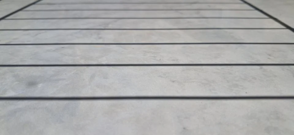 Horizontal line shadows on surface Stock Photos