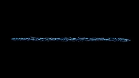 Horizontal Linear Plasma Arc Lightning VFX Overlay On Black Background Stock Footage 337776785